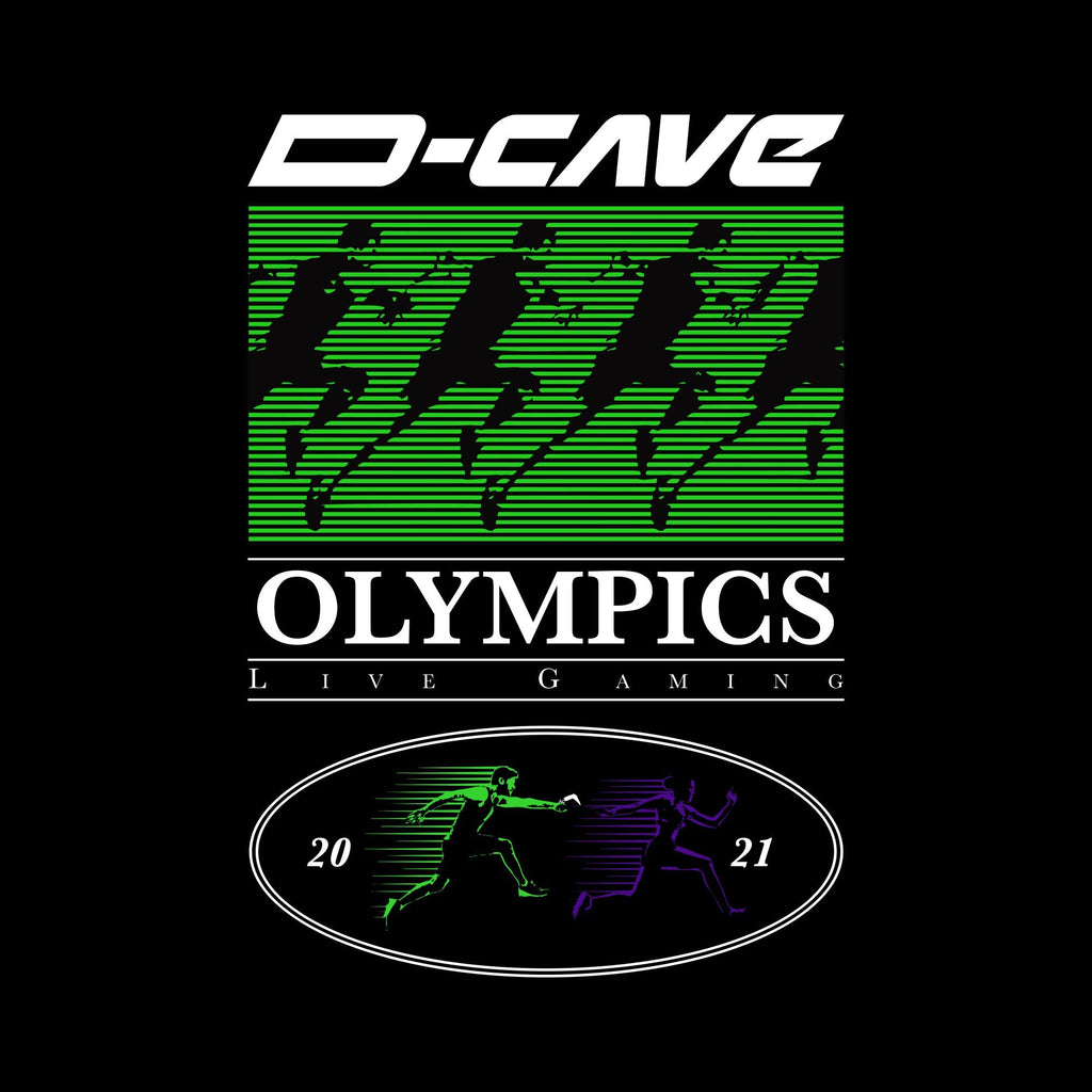 D-CAVE Olympics Black Hoodie-Top-D-CAVE